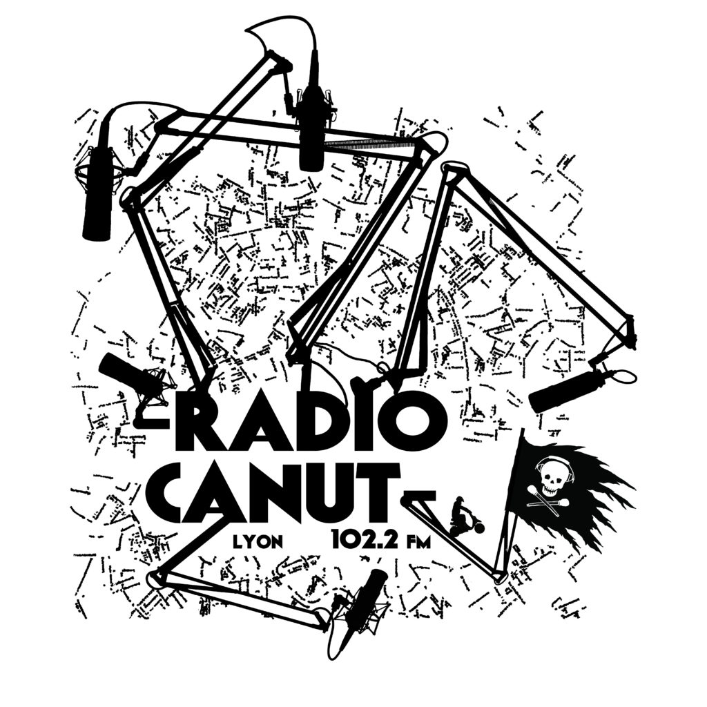 Montrer le logo de la plus rebelle des radios de Lyon, Radio Canut.
